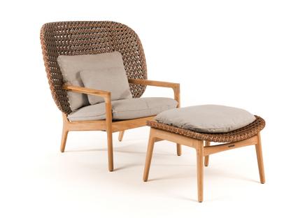 Kay Highback Lounge Chair Brindle|Fife Rainy Grey|Mit Ottoman