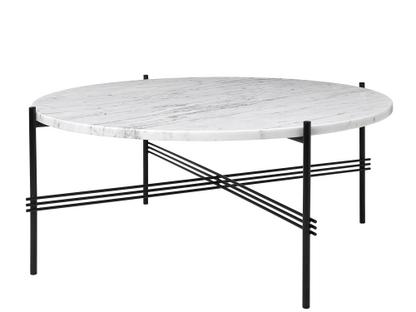 TS Coffee Table Ø 80 x H 35 cm|Weiß|Schwarz
