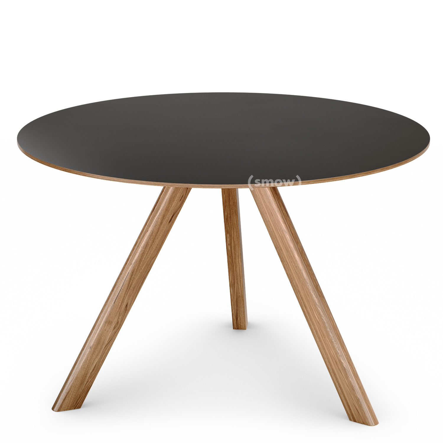 Hay Copenhague Round Table Cph20 O 120 X H 74 Eiche Klar Lackiert Linoleum Schwarz Von Ronan Erwan Bouroullec 2012 Designermobel Von Smow De