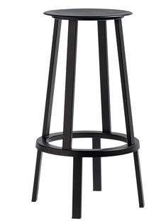 Revolver Bar Stool Barvariante: Sitzhöhe 76 cm|Schwarz