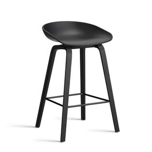 About A Stool AAS 32 Küchenvariante: Sitzhöhe 64 cm|Eiche schwarz lackiert|Black 2.0