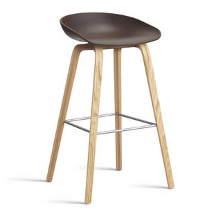 About A Stool AAS 32 Barvariante: Sitzhöhe 74 cm|Eiche lackiert|Raisin 2.0