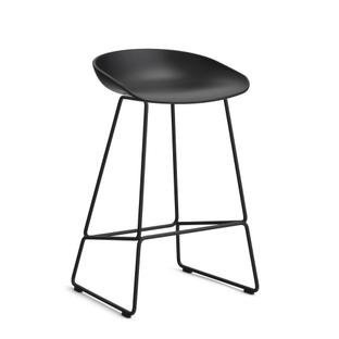 About A Stool AAS 38 Küchenvariante: Sitzhöhe 64 cm|Stahl pulverbeschichtet schwarz|Black 2.0