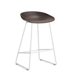 About A Stool AAS 38 Küchenvariante: Sitzhöhe 64 cm|Stahl pulverbeschichtet weiß|Raisin 2.0