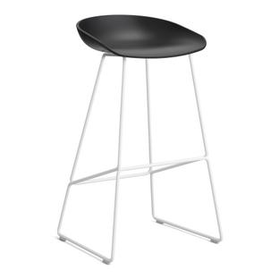 About A Stool AAS 38 Barvariante: Sitzhöhe 74 cm|Stahl pulverbeschichtet weiß|Black 2.0