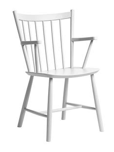 J42 Chair Buche, weiß lackiert