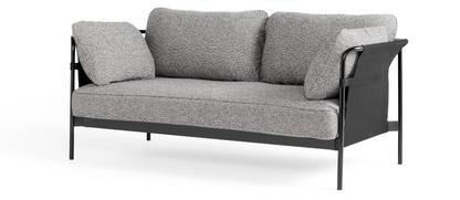 Can Sofa 2.0 Zweisitzer|Stoff Olavi by HAY 03 - Grau|Schwarz