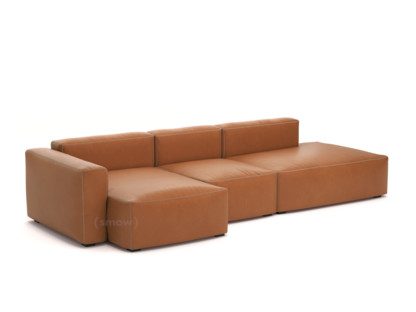 Mags Soft Sofa Kombination 4 Armlehne links|Leder Sense - cognac