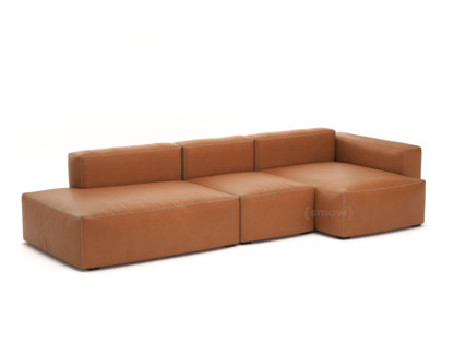 Mags Soft Sofa Kombination 4 Armlehne rechts|Leder Sense - cognac