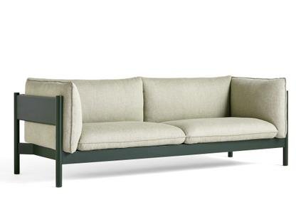 Arbour Sofa Re-wool 408 - lindgrün/beetle|Buche flaschengrün lackiert