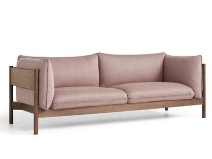 Arbour Sofa Re-wool 648 - blassrosa/natur|Nussbaum geölt und gewachst