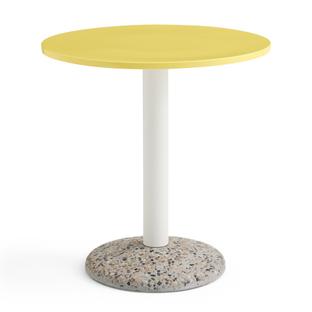 Ceramic Table Bright yellow ceramic|Ø 70 cm