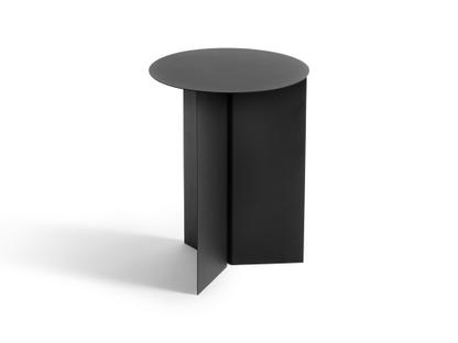 Slit Table Steel|H 47 x Ø 35 cm|Black powder coated