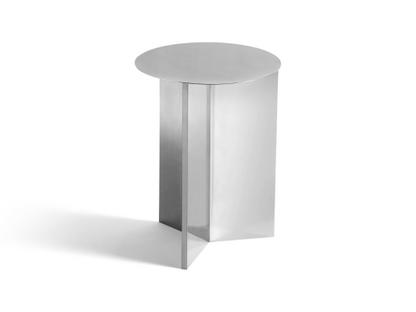Slit Table Steel|H 47 x Ø 35 cm|Mirror polished