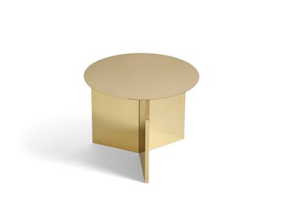 Slit Table Steel|H 35,5 x Ø 45 cm|Brass polished