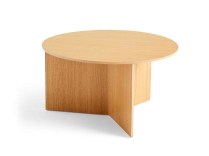 Slit Table Wood|H 35,5 x Ø 65 cm|Oak lacquered