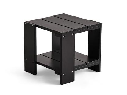 Crate Side Table Kiefer schwarz lackiert