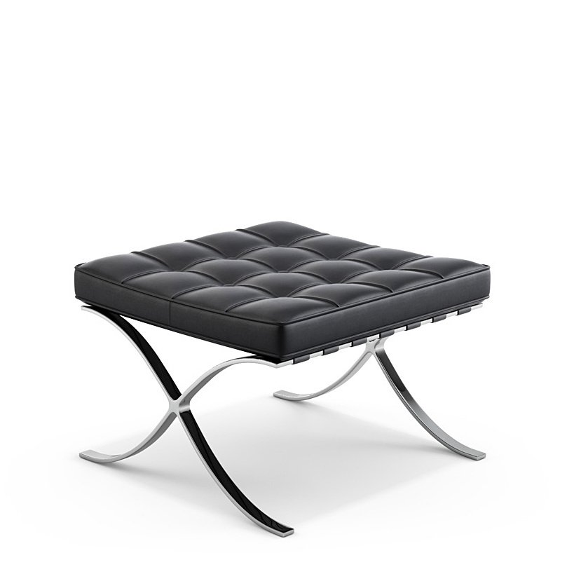 Knoll International Barcelona Hocker Von Ludwig Mies Van Der Rohe 1929 Designermobel Von Smow De