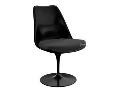 Saarinen Tulip Stuhl nicht drehbar|Sitzkissen|schwarz|Black (Tonus 128)