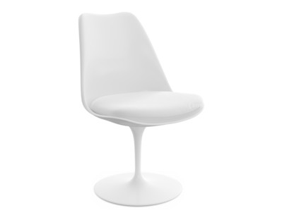 Saarinen Tulip Stuhl nicht drehbar|Sitzkissen|weiß|Ivory (Tonus 100)