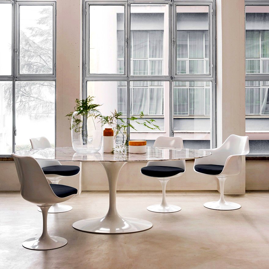 Stuhl Skandinavisches Design knoll international saarinen tulip stuhl eero saarinen 1955 1957 designermöbel smow de