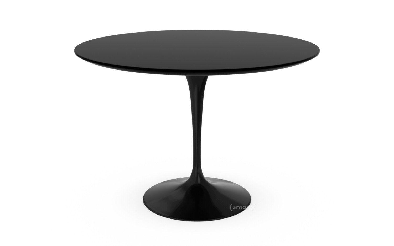 Knoll International Saarinen Esstisch Rund 107 Cm Schwarz Laminat Schwarz Von Eero Saarinen 1955 1957 Designermobel Von Smow De
