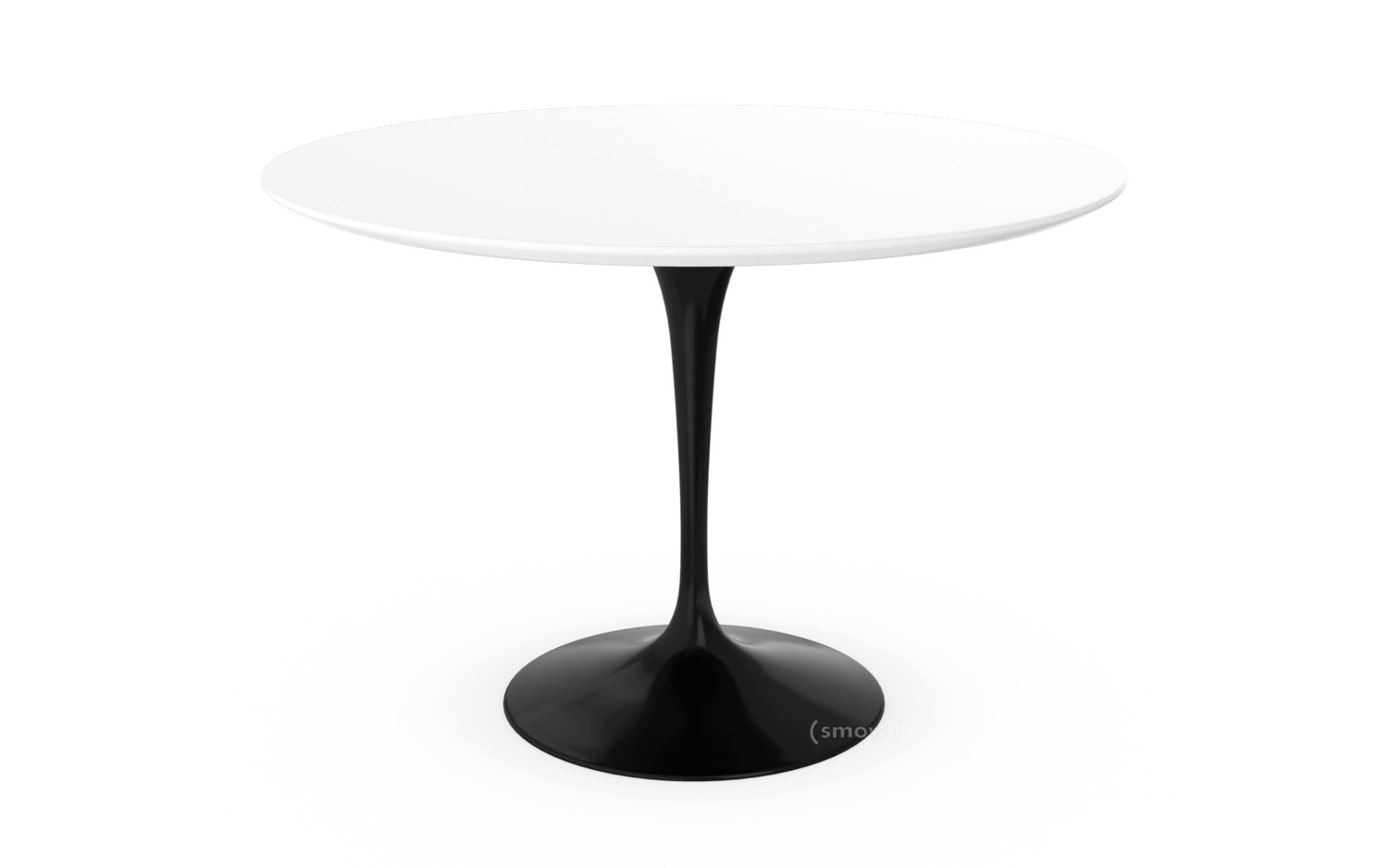 Knoll International Saarinen Esstisch Rund 107 Cm Schwarz Laminat Weiss Von Eero Saarinen 1955 1957 Designermobel Von Smow De