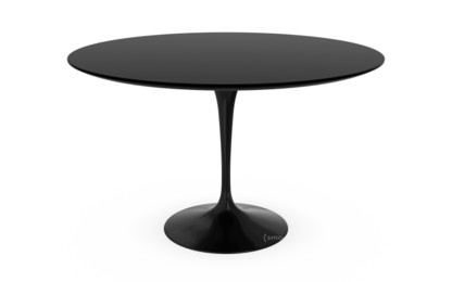 Saarinen Esstisch rund 120 cm|schwarz|Laminat schwarz