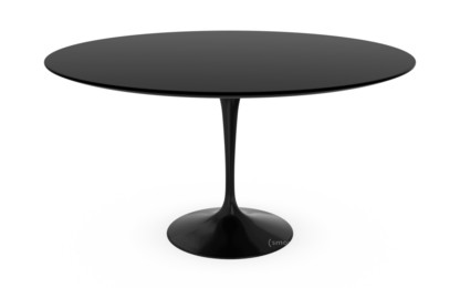 Saarinen Esstisch rund 137 cm|schwarz|Laminat schwarz