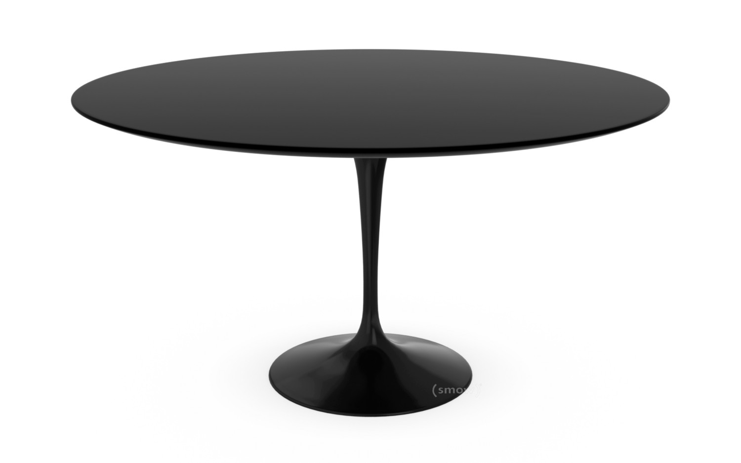 Knoll International Saarinen Esstisch Rund 137 Cm Schwarz Laminat Schwarz Von Eero Saarinen 1955 1957 Designermobel Von Smow De