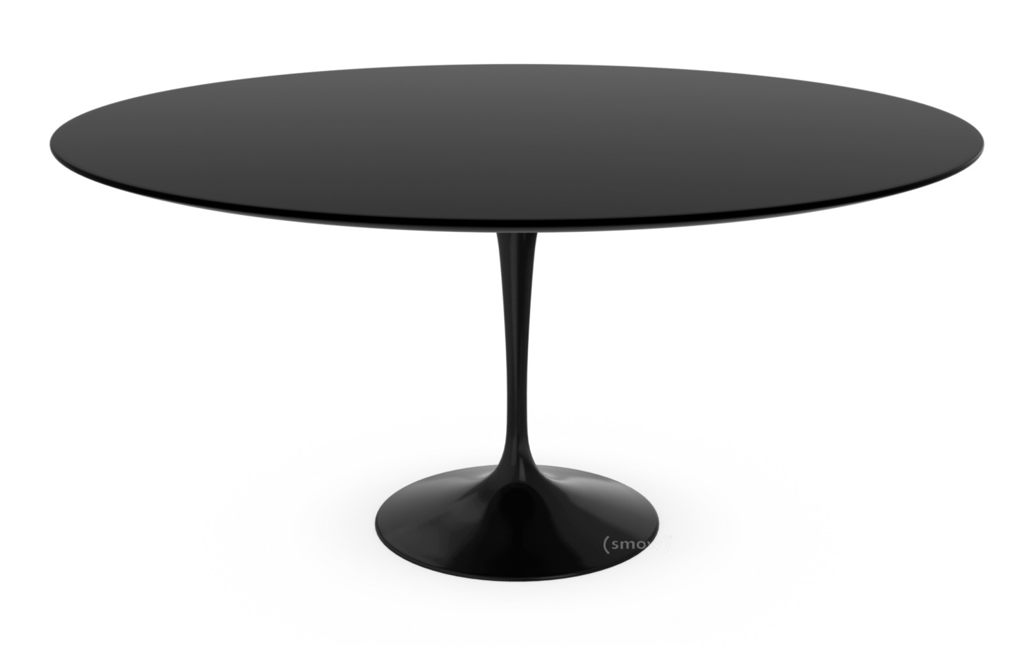 Knoll International Saarinen Esstisch Rund 152 Cm Schwarz Laminat Schwarz Von Eero Saarinen 1955 1957 Designermobel Von Smow De