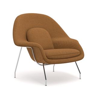Womb Chair groß (H 92cm / B 106cm / T 94cm)|Stoff Curly - Senf