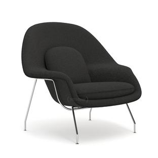 Womb Chair groß (H 92cm / B 106cm / T 94cm)|Stoff Curly - Dunkelgrau