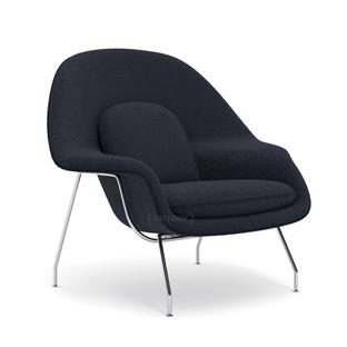 Womb Chair groß (H 92cm / B 106cm / T 94cm)|Stoff Curly - Blau
