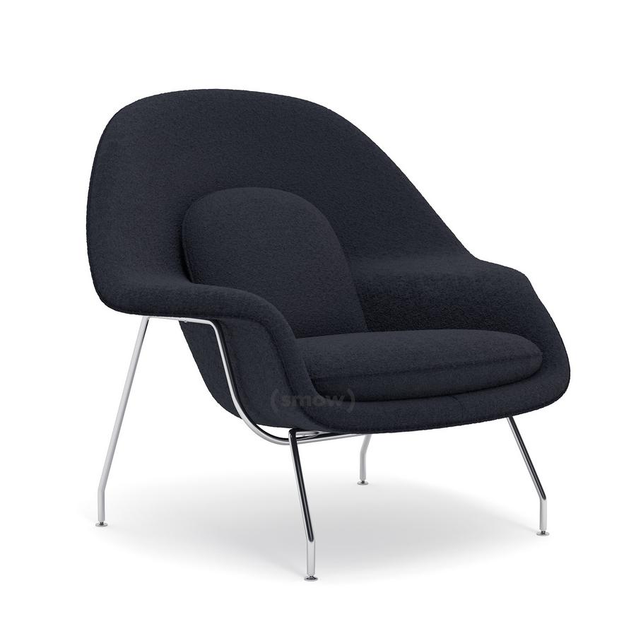 Womb Chair gro H 92cm B 106cm T 94cm Stoff Curly Blau