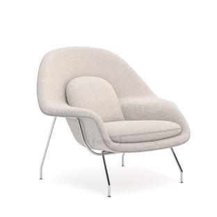 Womb Chair mittel (H 79cm / B 89cm / T 79cm)|Stoff Curly - Weiß