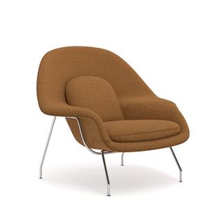 Womb Chair mittel (H 79cm / B 89cm / T 79cm)|Stoff Curly - Senf