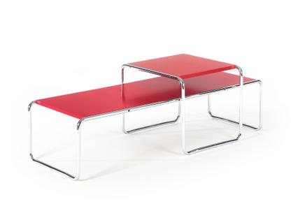 Laccio Couchtisch Set Laminat rot|Laminat rot