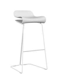 BCN Barhocker Weiß|Stahl, Farbton Sitzschale|Barvariante: 76 cm