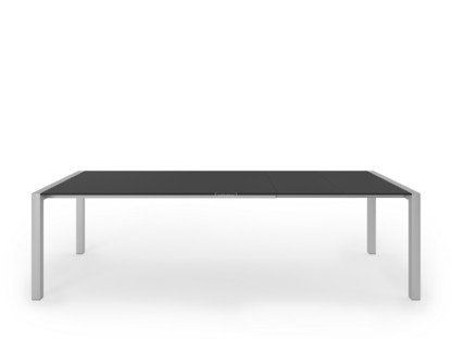 Sushi Esstisch Fenix schwarz mit schwarzer Kante|L 177-271 x B 100 cm|Aluminium eloxiert