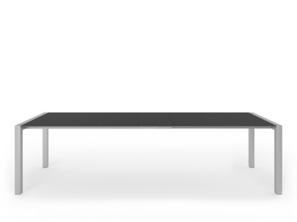 Sushi Esstisch Laminat schwarz|L 177-288 x B 90 cm|Aluminium eloxiert