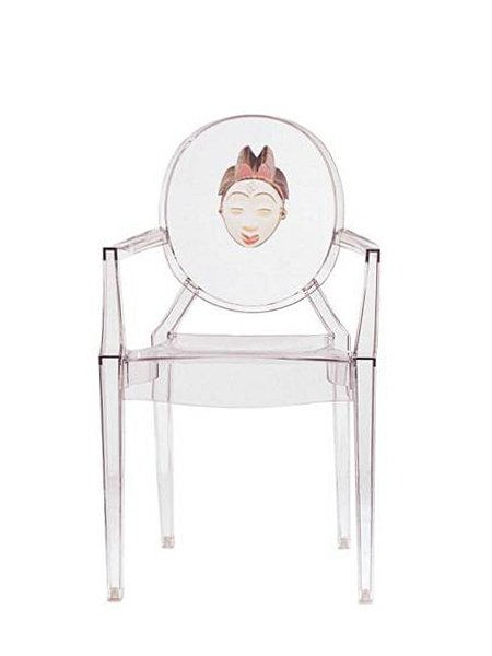 Kartell Louis Ghost, Motiv-Chinesin von Philippe Starck ... Kartell Louis Ghost, Motiv-Chinesin von Philippe Starck ...