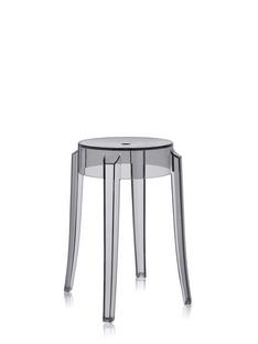 Charles Ghost Höhe 46 x ø Sitz 26,5 x ø Basis 39 cm|Transparent|Fumé