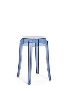 Charles Ghost Höhe 46 x ø Sitz 26,5 x ø Basis 39 cm|Transparent|Puderblau