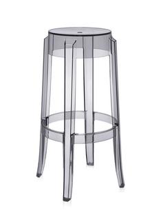 Charles Ghost Höhe 75 x ø Sitz 29 x ø Basis 46 cm|Transparent|Fumé