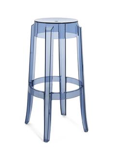 Charles Ghost Höhe 75 x ø Sitz 29 x ø Basis 46 cm|Transparent|Puderblau