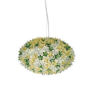 Bloom Pendelleuchte Mittel (ø 53 cm)|Transparent/minze