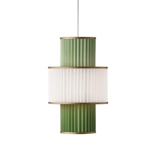 Plivello Pendant H 49 x Ø 30 cm|White/green