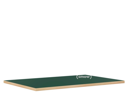 Tischplatte für Eiermann Tischgestelle Linoleum koniferengrün (Forbo 4174) mit Eichekante|120 x 80 cm