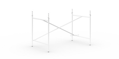 Eiermann 1 Tischgestell  Weiß|versetzt|110 x 66 cm|Mit Verlängerung (Höhe 72-85 cm)